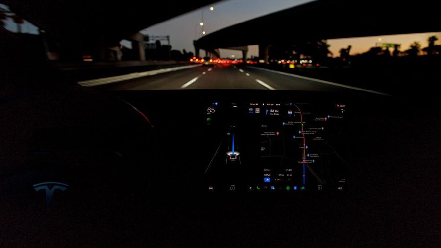 Tesla cars sit at Tesla's Giga Texas automotive manufacturing facility in Austin, Texas, on Thursday, Feb. 16, 2023. U.S. safety regulators have pressured Tesla into recalling nearly 363,000 vehicles with its “Full Self-Driving” system because it misbehaves around intersections and doesn't always follow speed limits.  (Jay Janner/Austin American-Statesman via AP)