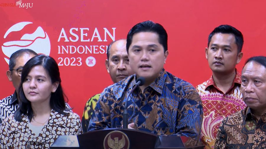 Keterangan Pers Ketua Umum PSSI, Kantor Presiden, 20 Februari 2023 (Tangkapan layar Youtube Setpres RI)