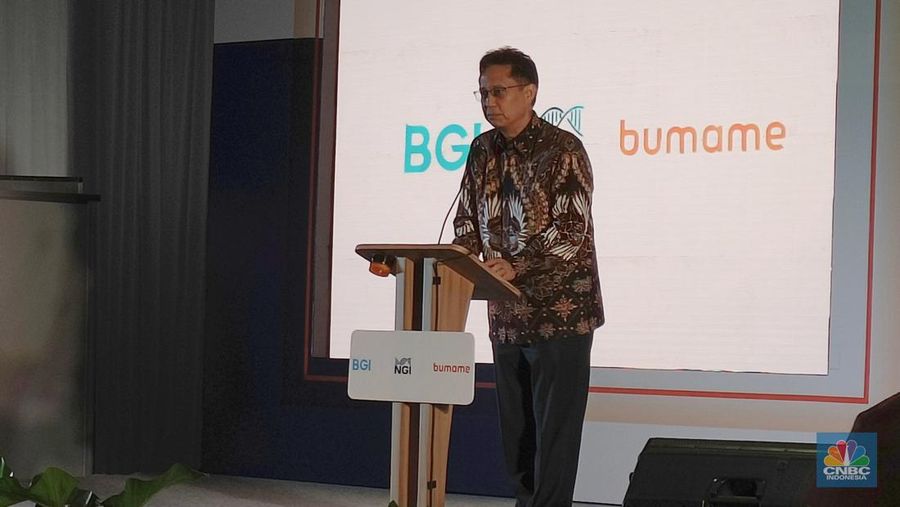 Menkes Budi Gunadi Sadikin di Peresmian Laboratorium Genomik dan Penandatangan MoU Kementerian Kesehatan dan Bumame di Jakarta, Senin (20/2/2023).