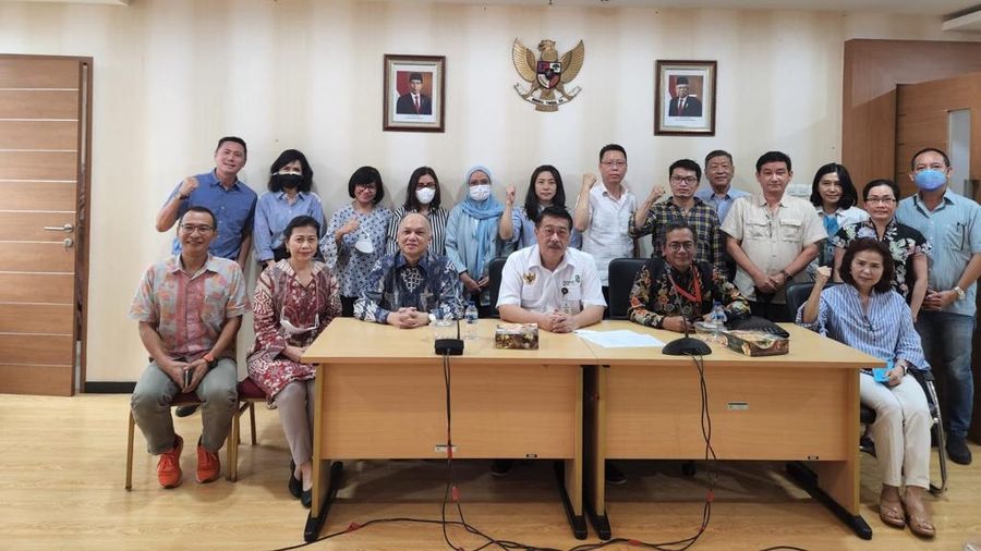 Sauasana foto bersama setelah selesai audensi dengan Pracico (Teddy Agustiansjah) Agus (ketua Satgas Kemenkop). Ist