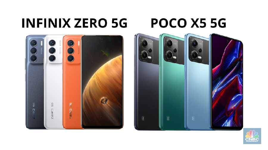 Adu spesifikasi Infinix Zero 5G vs Poco X5 5G