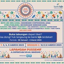 Bjb Bagikan Tiket Gratis Now Playing Festival 2023, Mau?