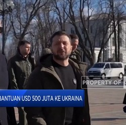 AS Janjikan Bantuan USD 500 Juta ke Ukraina