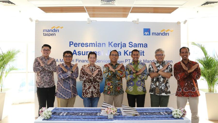 Lindungi Jiwa Debitur, Bank Mandiri Taspen dan AXA Mandiri Jalin Kerja Sama
