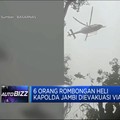 Empat Orang Rombongan Heli Kapolda Jambi Dievakuasi Via Udara