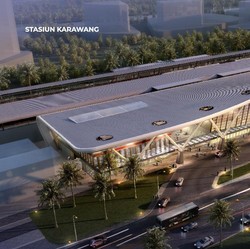 Bak Istana di Tengah Sawah, Ini Stasiun KA Cepat Karawang