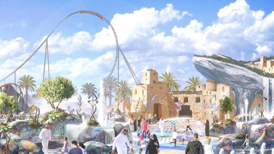 Six Flags Qiddiya - Taman Hiburan baru 20XX di Arab Saudi. (Twitter @Worldoftheme)
