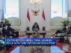 Perdana! Usai Dilantik, Menlu China Bertemu Jokowi