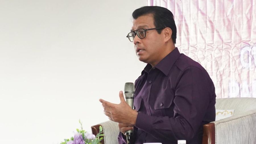 Gubernur Lemhannas RI Andi Widjajanto, dalam Forum Komunikasi Bersama Para Pemimpin Redaksi Media Massa. (Dok. Lemhannas)