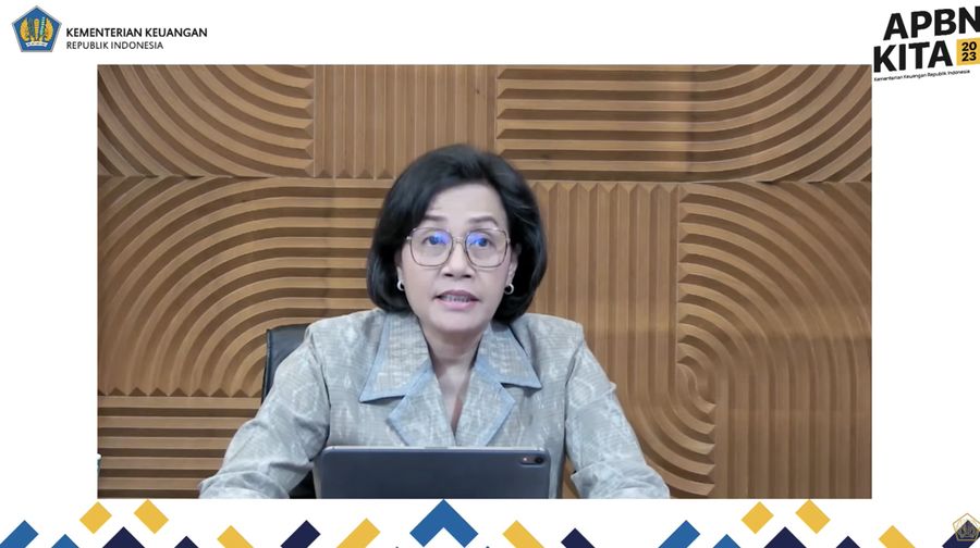 Konferensi Pers APBN KITA Februari 2023. (Tangkapan layar youtube Kemenkeu)