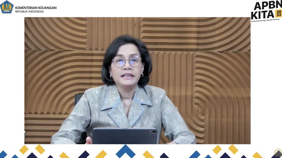 Konferensi Pers APBN KITA Februari 2023. (Tangkapan layar youtube Kemenkeu)