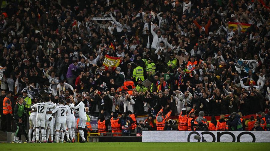 Liverpool menjamu Real Madrid pada laga leg pertama babak 16 besar Liga Champions di Anfield, Rabu (22/2/2023) dini hari WIB. (Liverpool FC via Getty Images/Andrew Powell)