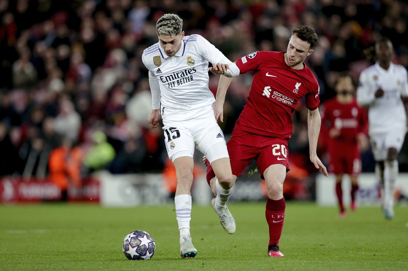 Liverpool menjamu Real Madrid pada laga leg pertama babak 16 besar Liga Champions di Anfield, Rabu (22/2/2023) dini hari WIB. (Liverpool FC via Getty Images/Andrew Powell)