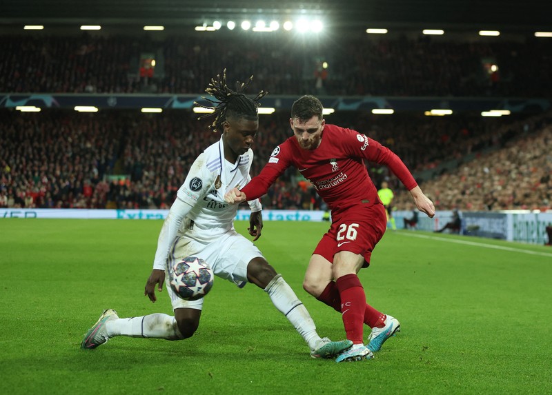 Liverpool menjamu Real Madrid pada laga leg pertama babak 16 besar Liga Champions di Anfield, Rabu (22/2/2023) dini hari WIB. (Liverpool FC via Getty Images/Andrew Powell)