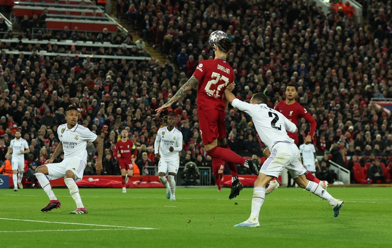 Liverpool menjamu Real Madrid pada laga leg pertama babak 16 besar Liga Champions di Anfield, Rabu (22/2/2023) dini hari WIB. (Liverpool FC via Getty Images/Andrew Powell)