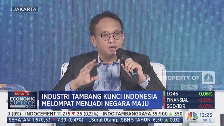 Deputi Bidang Koordinasi Investasi dan Pertambangan Kemenko Marves Septian Hario Seto, dalam Energy & Mining Outlook 2023 mengusung tema Deputi Bidang Koordinasi Investasi dan Pertambangan Kemenko Marves Septian Hario Seto, dalam Energy & Mining Outlook 2023 mengusung tema