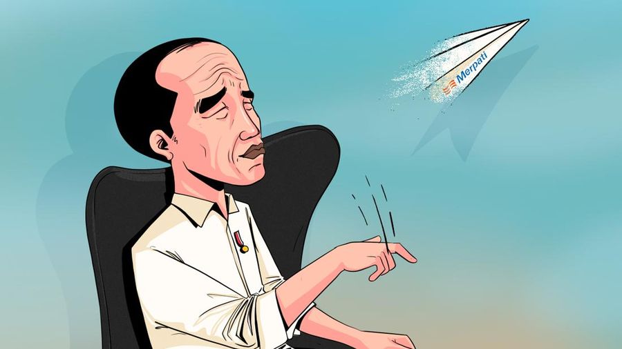 Infografis, Jokowi Resmi Bubarkan Merpati Airlines