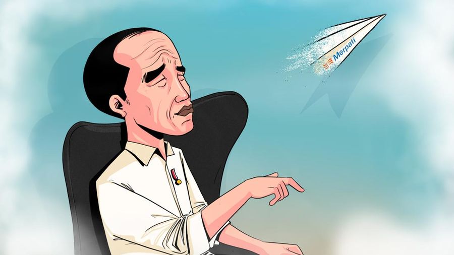 Infografis, Jokowi Resmi Bubarkan Merpati Airlines