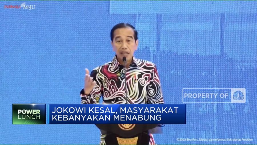 Jokowi Kesal Masyarakat Kebanyakan Menabung