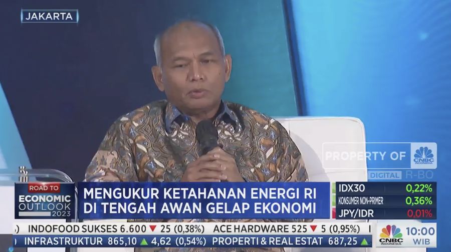 Sekretaris Jendral Dewan Energi Nasional Djoko Siswanto, dalam Energy & Mining Outlook 2023 mengusung tema 