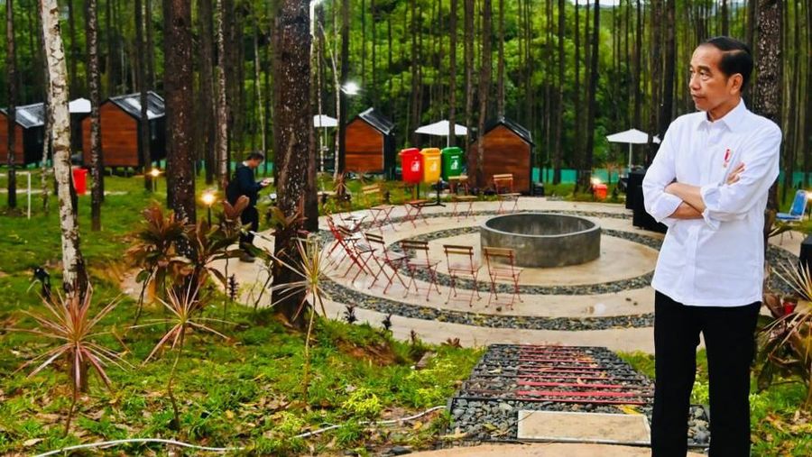 Cuaca sejuk pagi hari Ibu Kota Nusantara (IKN) mengawali hari ketiga kunjungan kerja Presiden Joko Widodo dan Ibu Iriana Joko Widodo di Provinsi Kalimantan Timur, pada Jumat, 24 Februari 2023. (Dok: Biro Pers)