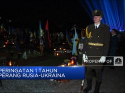 Video: Mengharukan! Peringatan 1 Tahun Perang Rusia-Ukraina