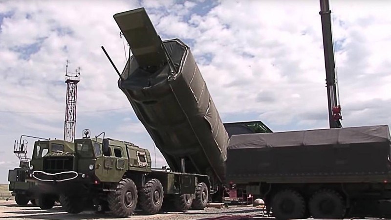 Rudal balistik antarbenua RS-28 Sarmat. (Kantor Pers dan Informasi Kementerian Pertahanan Federasi Rusia)