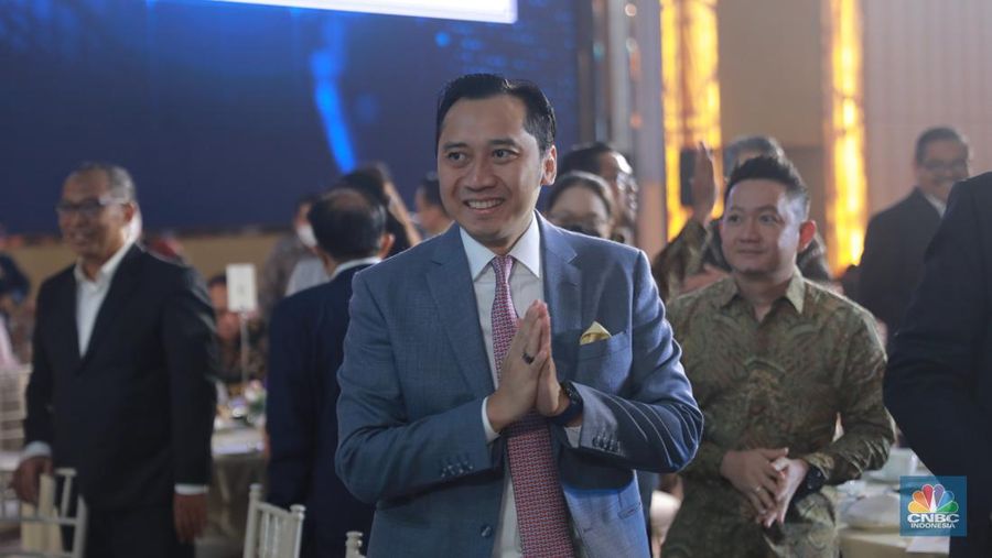 Edhie Baskoro Yudhoyono biasa dipanggil Ibas saat menghadiri Economic Outlook 2023 dengan tema 