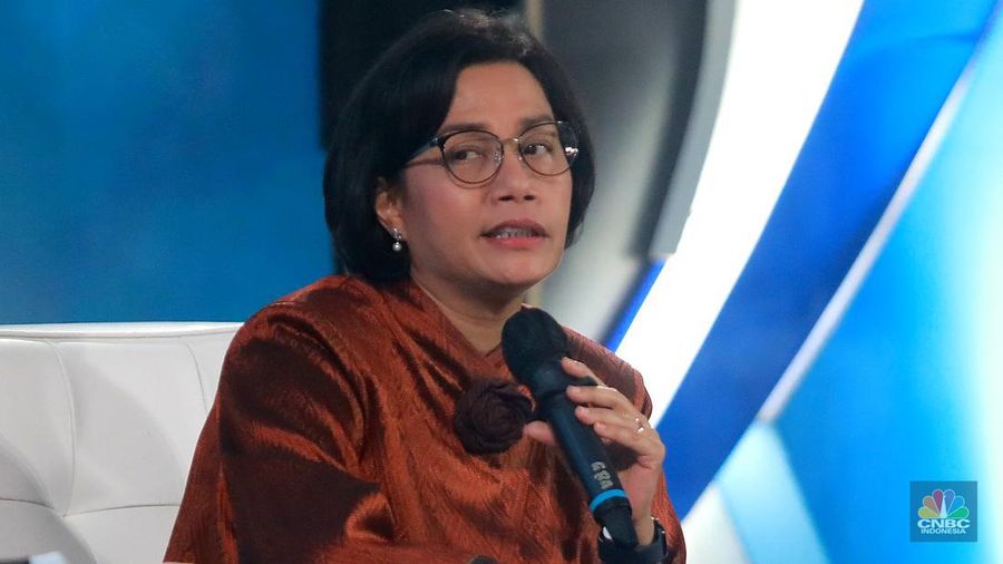 Menteri Keuangan, Sri Mulyani Indrawati dalam Economic Outlook 2023 dengan tema 