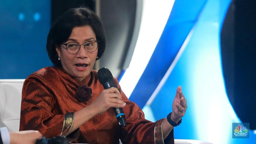 Menteri Keuangan, Sri Mulyani Indrawati dalam Economic Outlook 2023 dengan tema