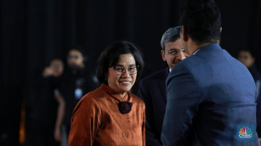 Menteri Keuangan, Sri Mulyani Indrawati dalam Economic Outlook 2023 dengan tema 