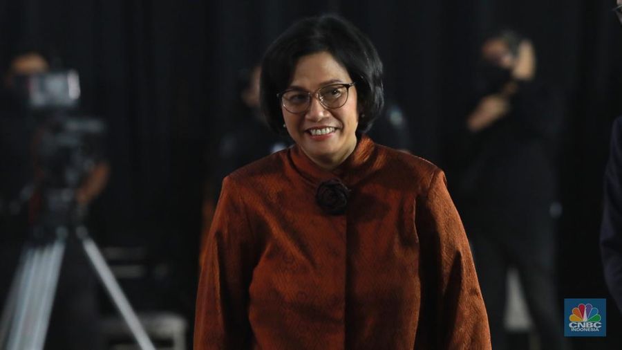 Menteri Keuangan, Sri Mulyani Indrawati dalam Economic Outlook 2023 dengan tema 