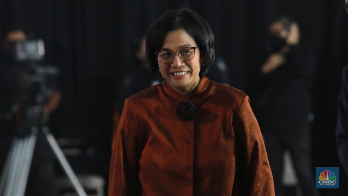 Menteri Keuangan, Sri Mulyani Indrawati dalam Economic Outlook 2023 dengan tema 