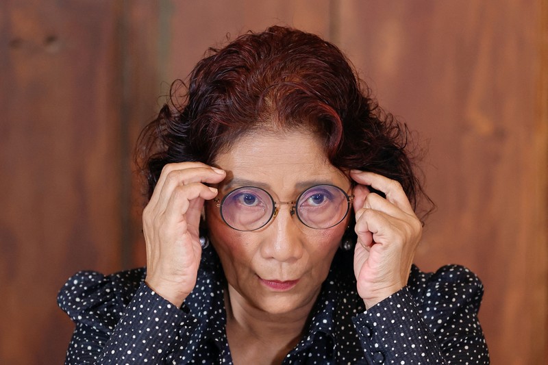 INDONESIA-PAPUA/ Susi Air founder and former Fisheries Minister Susi Pudjiastuti, speaks during a news conference about the New Zealand pilot who was taken hostage by separatists in Indonesia's Papua last month, in Jakarta, Indonesia, March 1, 2023. REUTERS/Willy Kurniawan