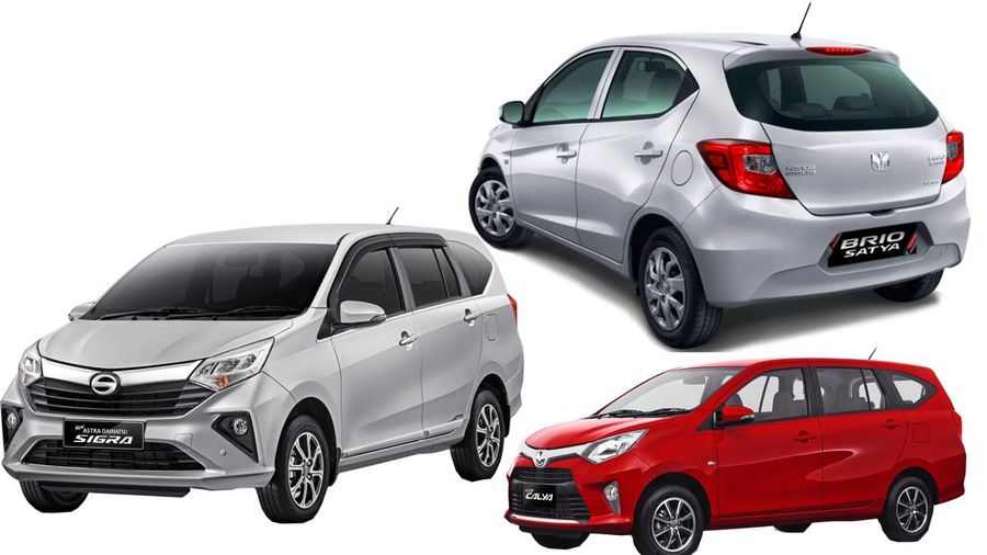 Kombinasi Mobil brio satya, sigra, sama calya