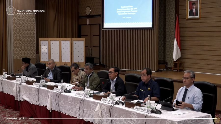 Konferensi Pers Sinergi Kemenkeu dan KPK dalam Pengawasan Pegawai Kementerian Keuangan