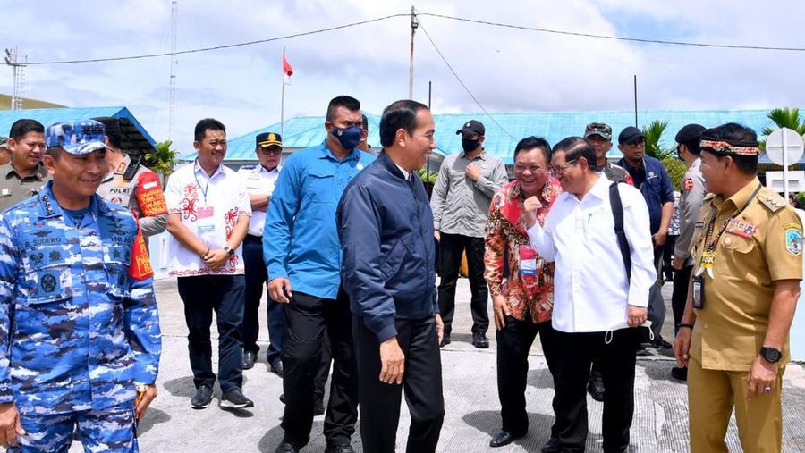 Kunjungi Kaltara, Presiden Jokowi akan Tinjau Kawasan KIPI hingga Bertemu Nelayan. (Twitter @setkabgoid)
