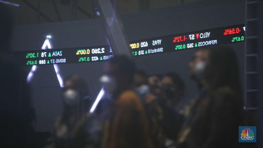 Pencatatan perdana saham PT Hillcon Tbk di Bursa Efek Indonesia, Jakarta, Rabu (1/3/2023). (CNBC Indonesia/Tri Susilo)