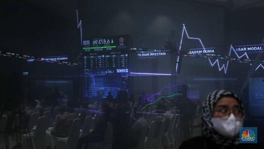 Pencatatan perdana saham PT Hillcon Tbk di Bursa Efek Indonesia, Jakarta, Rabu (1/3/2023). (CNBC Indonesia/Tri Susilo)