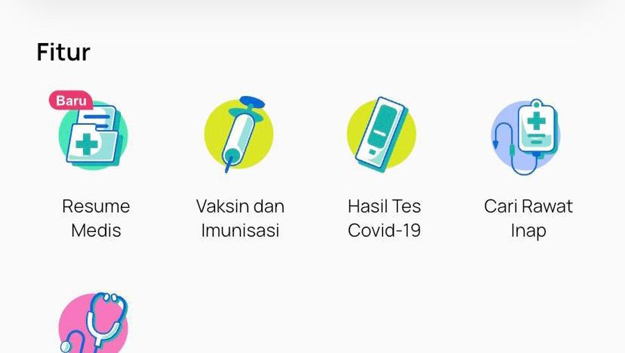 Screenshot Fitur Satu Sehat Mobile