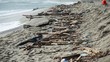 Penampakan Miris Puing Perahu 'Maut' Imigran di Pantai Italia