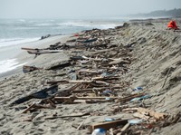 Penampakan Miris Puing Perahu 'Maut' Imigran di Pantai Italia