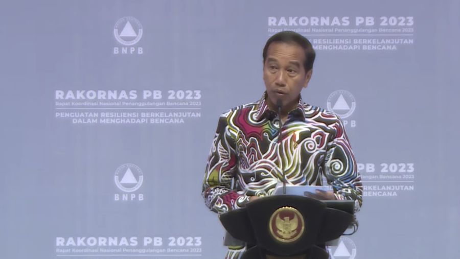 Presiden RI, Jokowi di Rapat Koordinasi Nasional Penanggulangan Bencana Tahun 2023