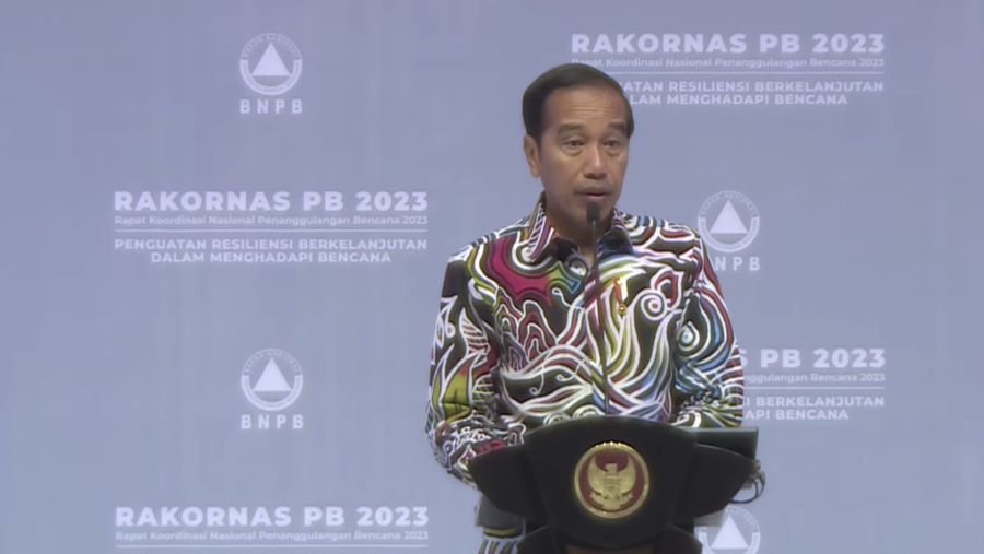 Presiden RI, Jokowi di Rapat Koordinasi Nasional Penanggulangan Bencana Tahun 2023