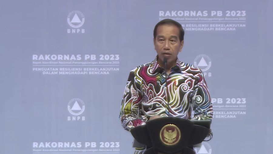 Presiden RI, Jokowi di Rapat Koordinasi Nasional Penanggulangan Bencana Tahun 2023