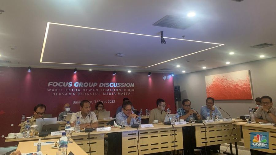 Acara FGD OJK di Balikpapan, (CNBC Indonesia/Ayyi Achmad Hidayah)