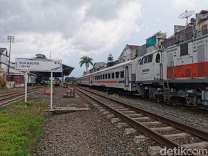 KAI Uji Coba Jalur Kereta Double Track Bogor-Sukabumi