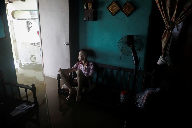 Banjir merendam sejumlah wilayah di Yong Peng, Johor Malaysia, pada (4/3/2023). (AFP via Getty Images/MOHD RASFAN) Banjir merendam sejumlah wilayah di Yong Peng, Johor Malaysia, pada (4/3/2023). (AFP via Getty Images/MOHD RASFAN)