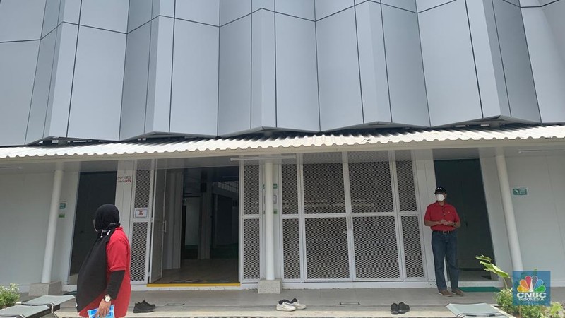 Hunian Pekerja IKN Nusantara. (CNBC Indonesia/Ayyi Achmad Hidayah)