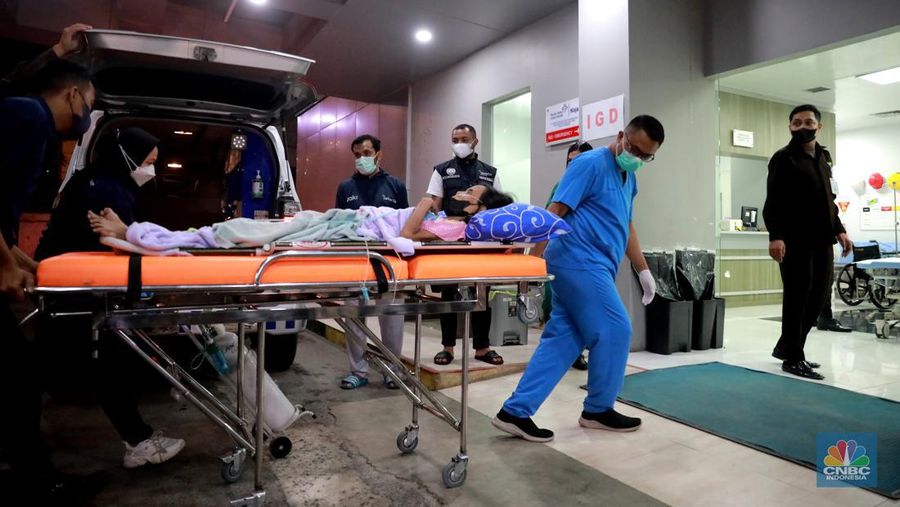 Kebakaran di Kawasan Plumpang, Jakarta Utara, Jumat, 3/3/2023. (CNBC Indonesia/Muhammad Sabki)